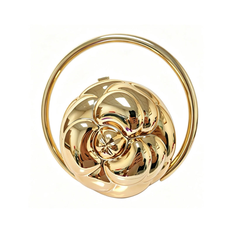 Acrylic electroplated rose dinner bag