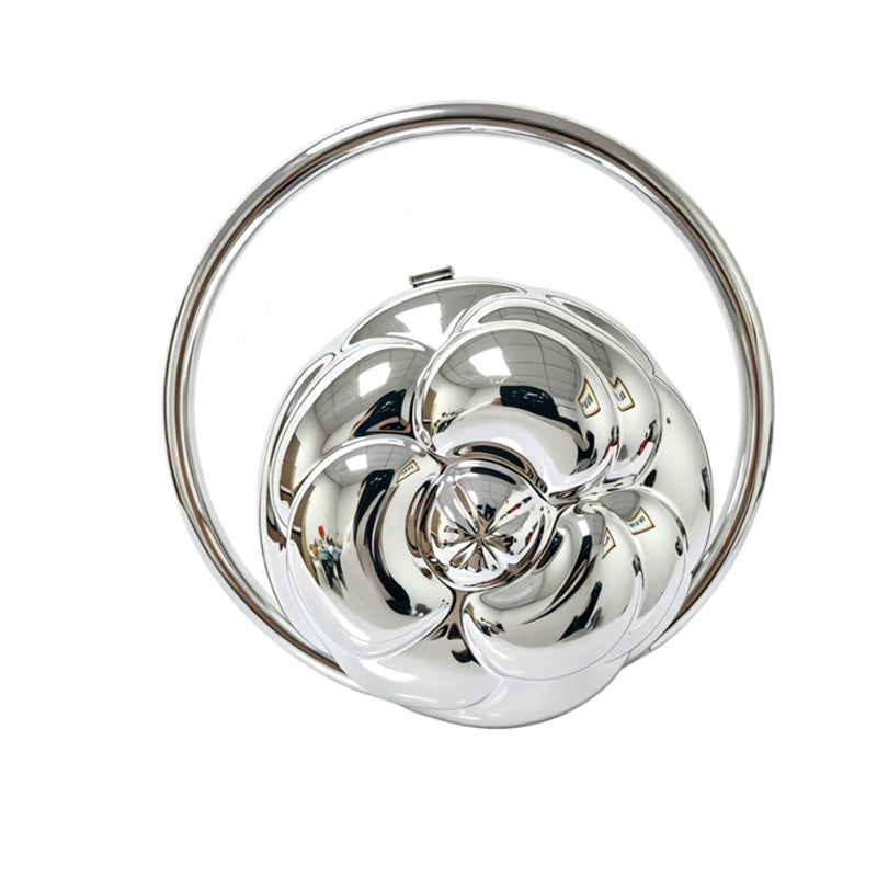Acrylic electroplated rose dinner bag
