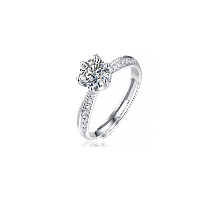 1 carat fashionable moissanite ring KR4149