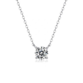 S925 sterling silver 1-carat moissanite necklace N12867