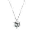 1 carat Classic 6-Claw Moissanite Necklace P11469