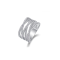 Vintage Cross Moissanite Ring R4052