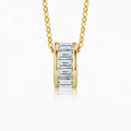 S925 Mozambique Light Luxury Pendant P14700-Y
