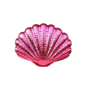 Shell-shaped acrylic evening bag